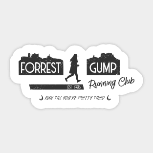 Forrest Gump Running Club Sticker